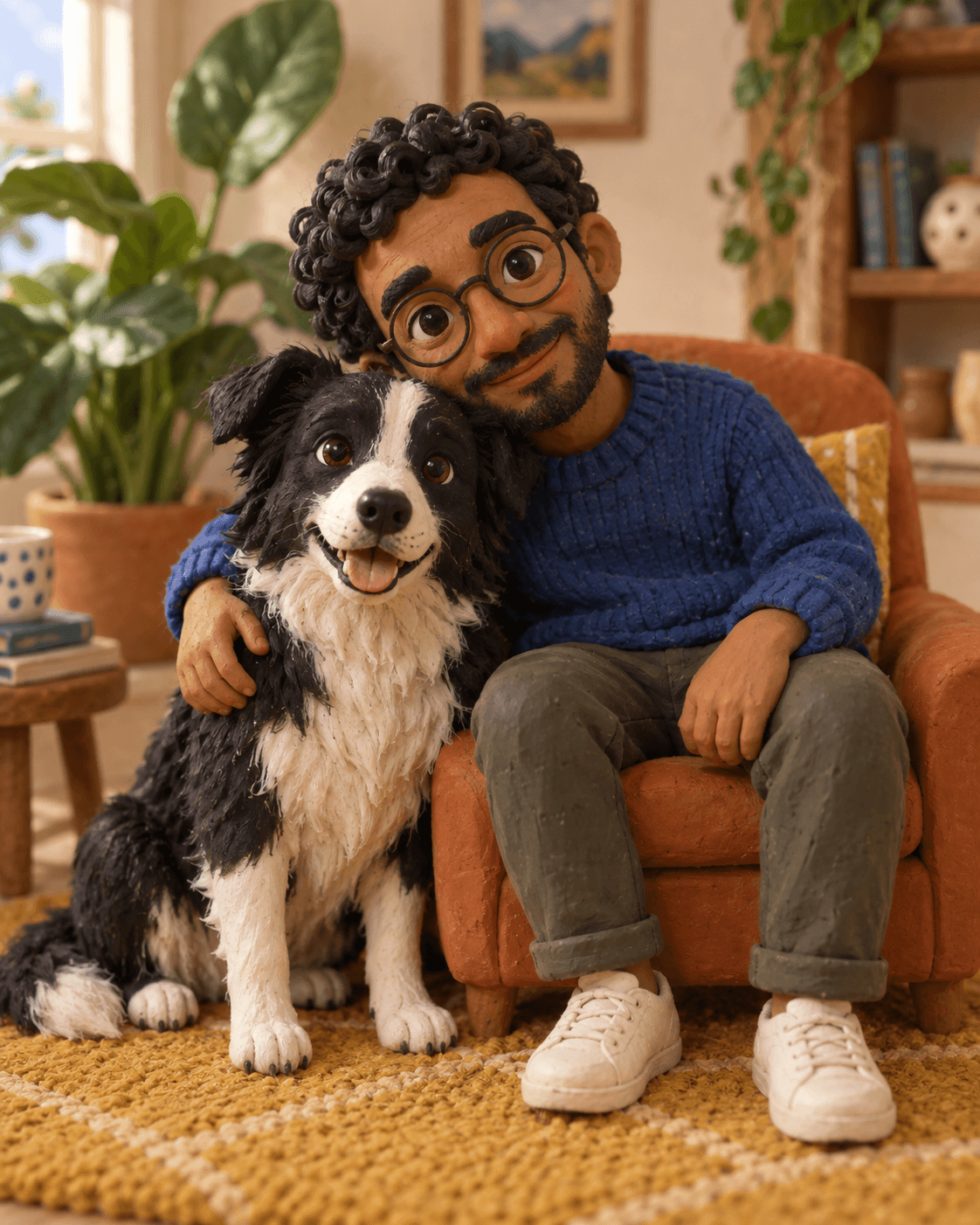 Clay-day companions portrait style sample