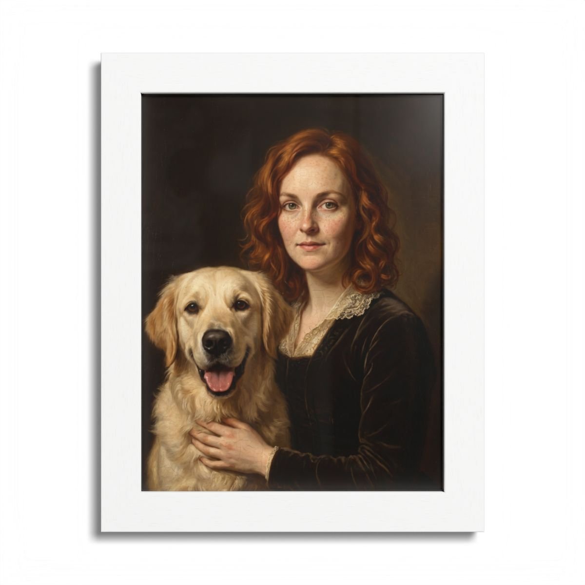 The framed portrait, example portrait shown